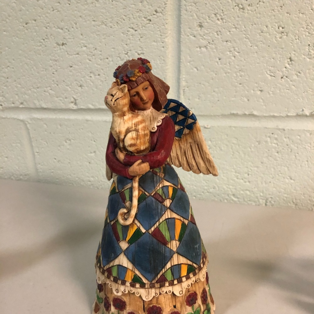 Angel with cat